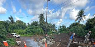 Storm Drains in Harris Village Under Construction